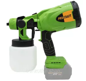 Акумуляторний фарбопульт Procraft PSE20(без акб та зп) Акумуляторний фарбопульт Procraft PSE20(без акб та зп)