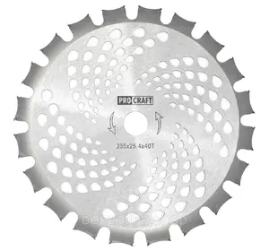 Ніж 40T победітовий двостороній Procraft D255*25.4 Ніж 40T победітовий двостороній Procraft D255*25.4